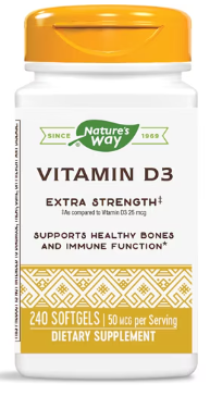 Nature's Way - Vitamin D3 2000 IU - 240 Softgels