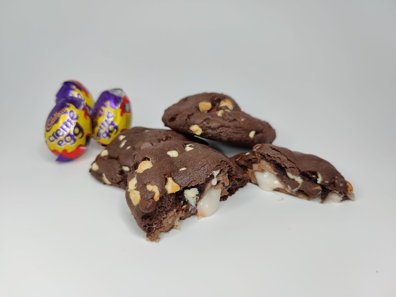 Creme egg cookie