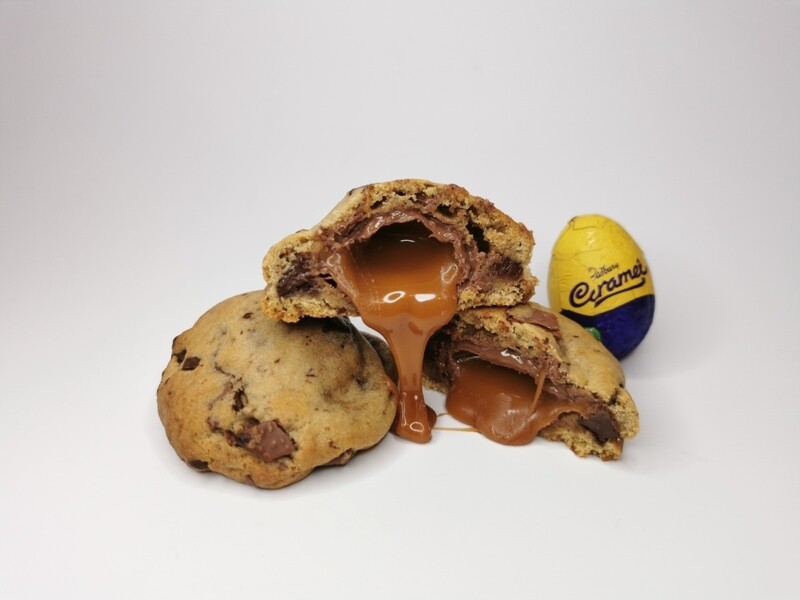 Caramel egg cookie