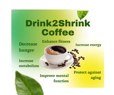 Drink2Shrink Coffee 1 Serving Trial  FREE SHIPPING!