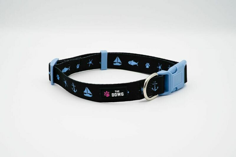 &quot;Sails and Wagging Tails&quot; Dog Collar
