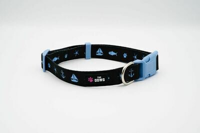 "Sails and Wagging Tails" Dog Collar