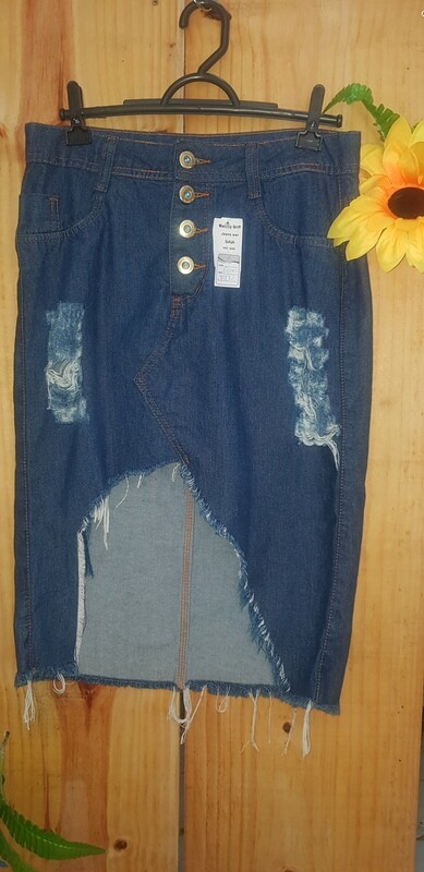 Saia jeans mulet