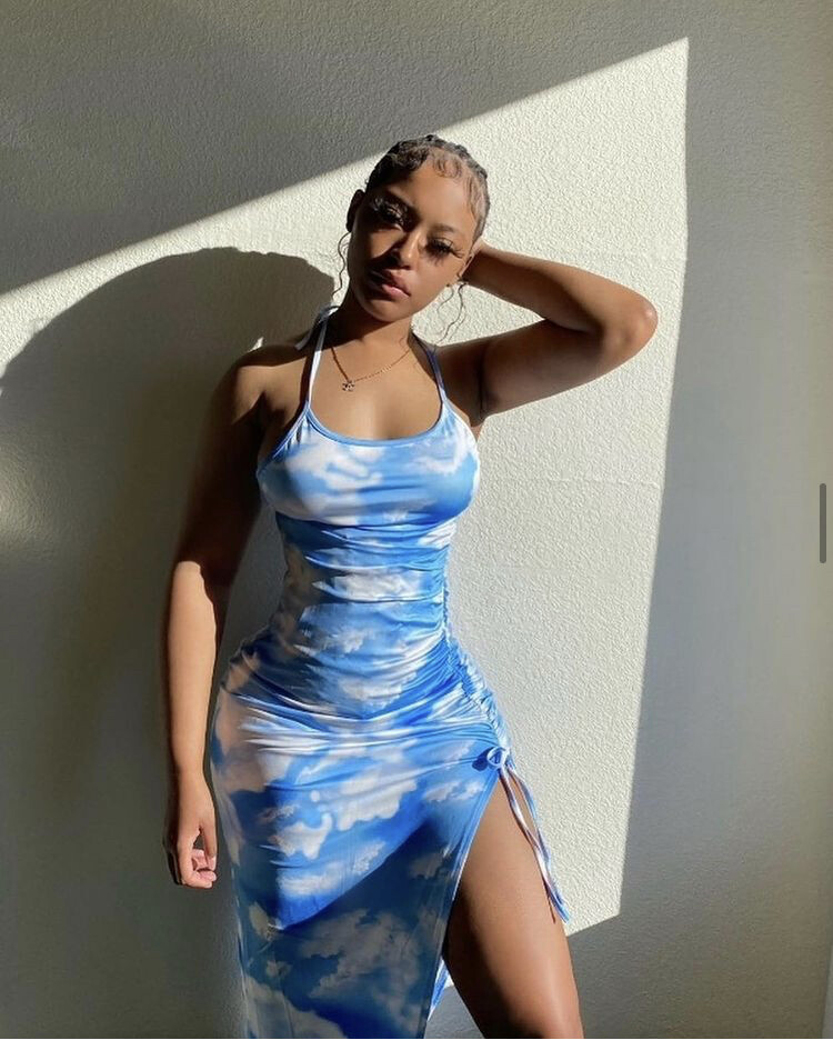 Clouded dress