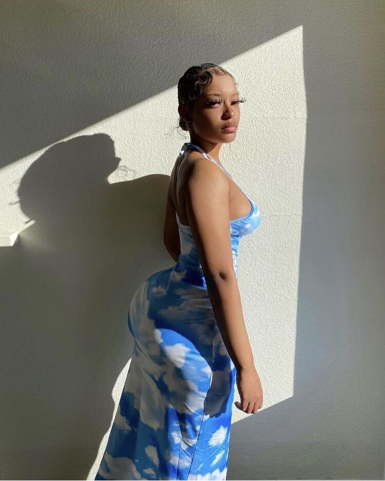 Clouded dress