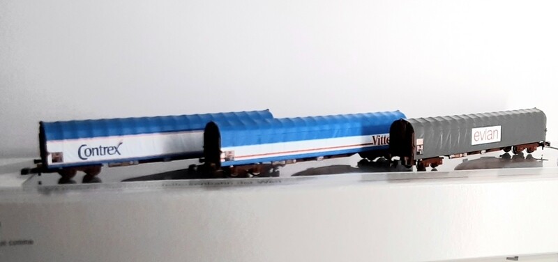 Märklin Z, 82427, Schiebeplanwagenset 3tlg