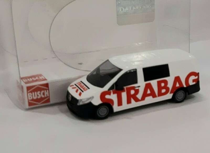 Busch-Modellauto, MB Vito, 51185, STRABAG, H0/1:87 Busch-Modellauto, MB Vito, 51185, STRABAG, H0/1:87