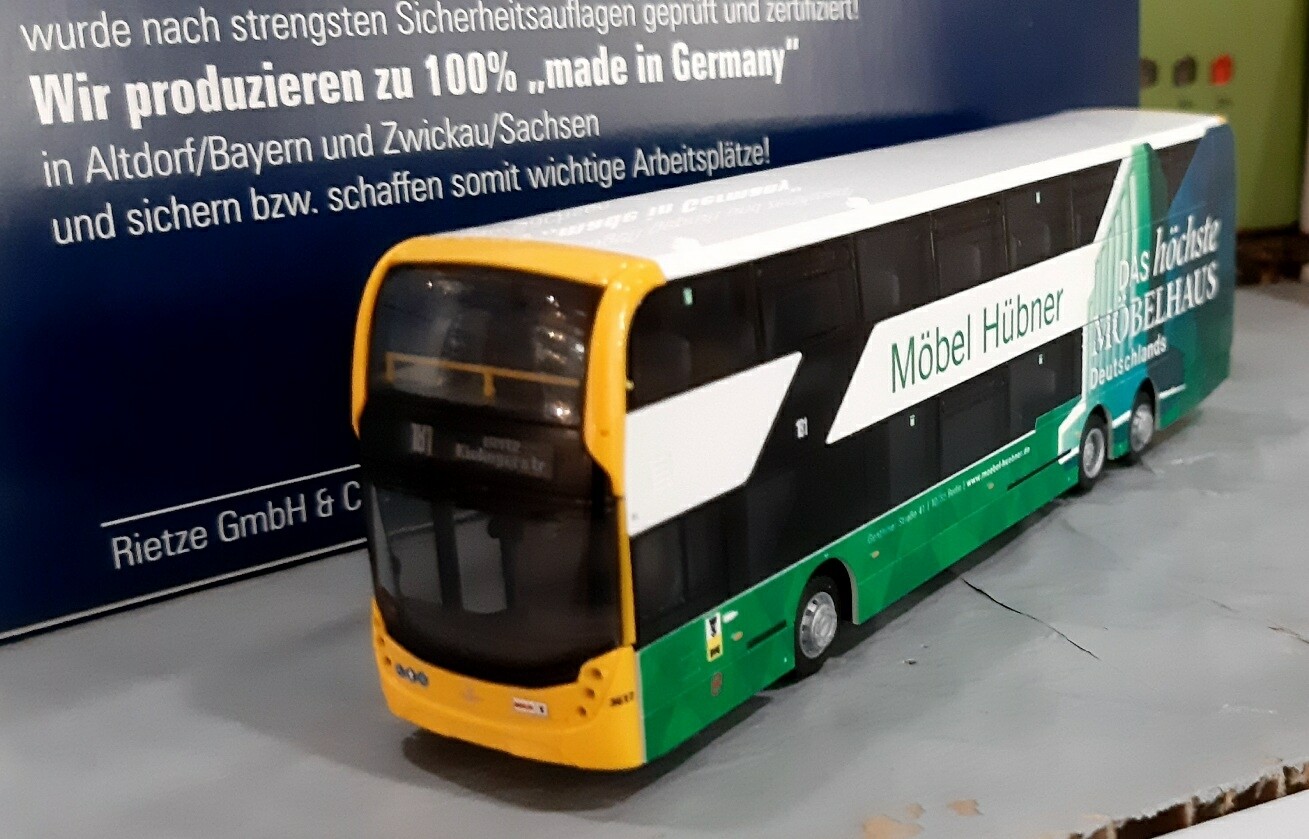 BVG Bus Dennis Alexander "Möbel Hübner", Rietze 78008