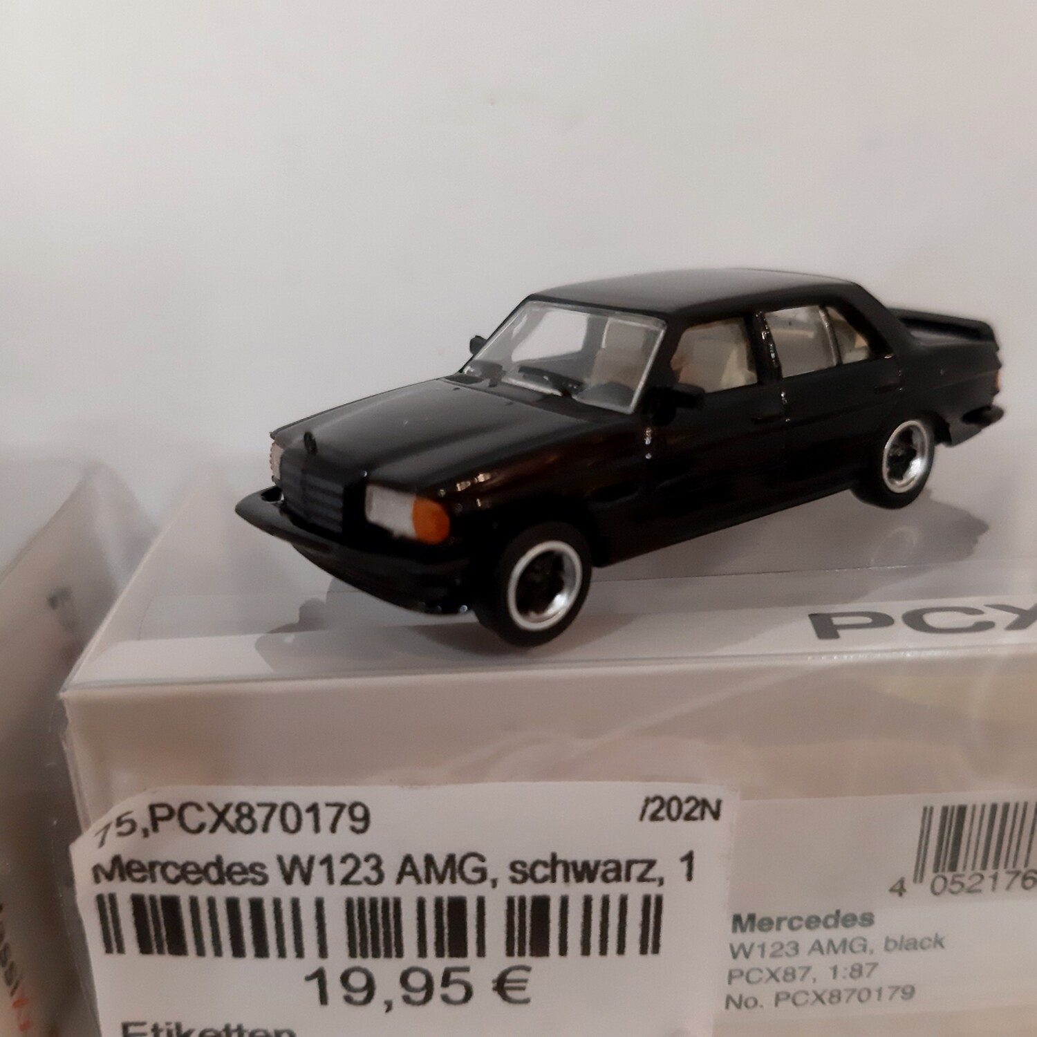 Brekina PCX, Mercedes W123 AMG, schwarz, H0,PCX
