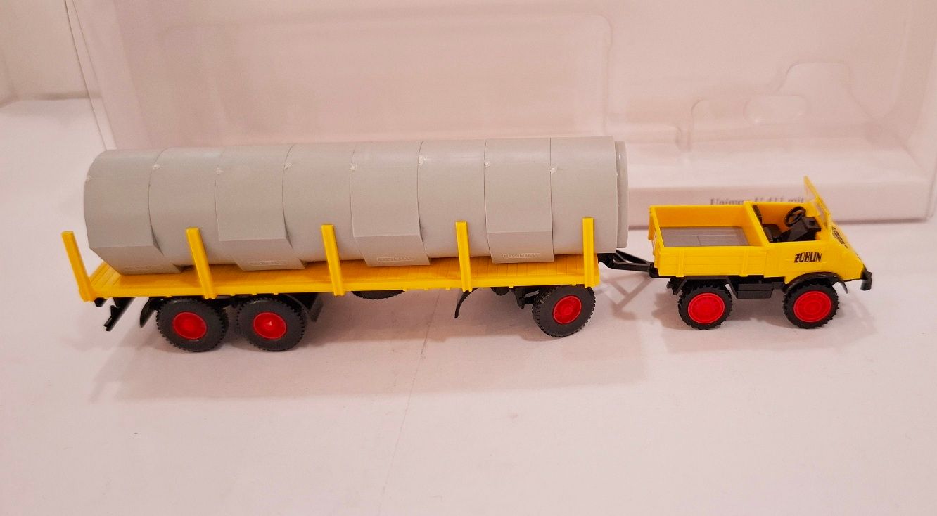 Wiking 039205, U411 mit Rungenanhänger