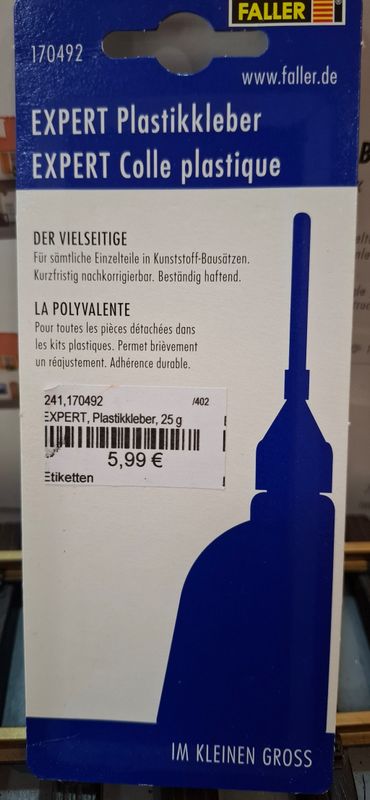 Faller Expert Plastikkleber, 1x 25g-Fläschchen Faller Expert Plastikkleber, 1x 25g-Fläschchen