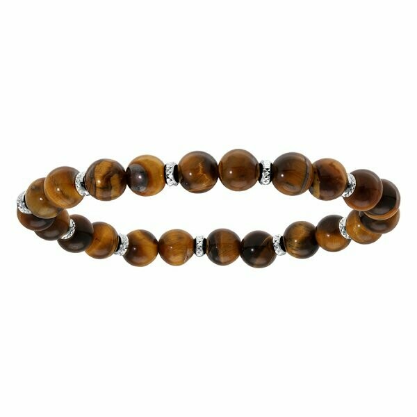 Bracelet œil du tigre & Argent