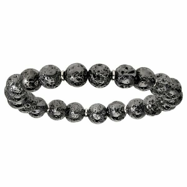 Bracelet pierres de lave & Argent