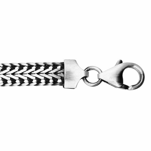Bracelet argent patiné queue de renard