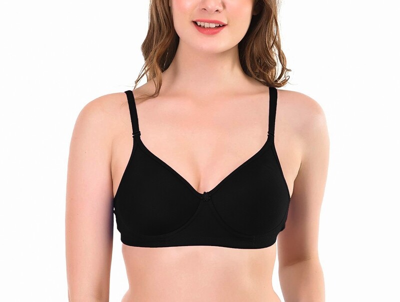 Padded Wirefree Full Coverage T-shirt Bra in Cotton Rich Fabric