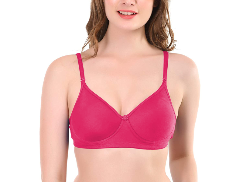 Padded Wirefree Full Coverage T-shirt Bra in Cotton Rich Fabric