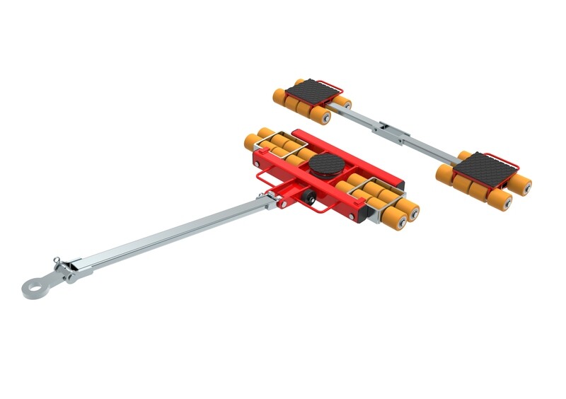Transportfahrwerk Panzerrollen  Set HTS ECO-Skate I 120L+S / 24t Traglast