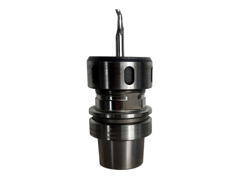 HSK 63 E ER 40 LEUCO Spannzangenfutter A=76 N=24.000 , 3-20 mm mit Fräser 8 mm L= 42 mm
