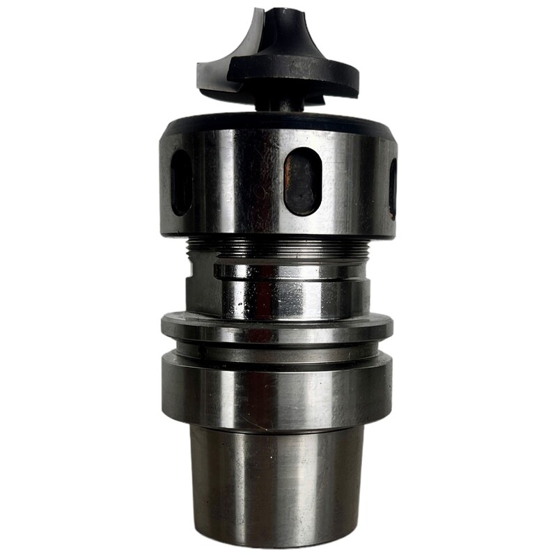 HSK 63 E ER 40 LEUCO Spannzangenfutter A=76 N=24.000 , 3-26 mm mit Radiusfräser 42 mm NL= 22,9mm