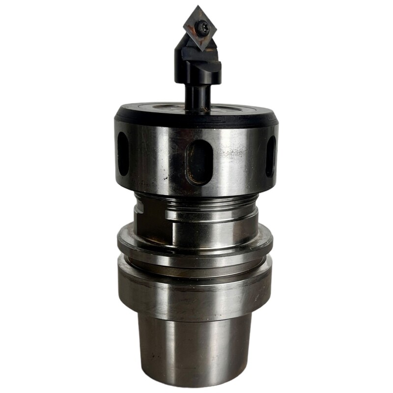 HSK 63 E ER 40 LEUCO Spannzangenfutter A=76 N=24.000 , 3-26 mm mit Wendeplattenfräser
