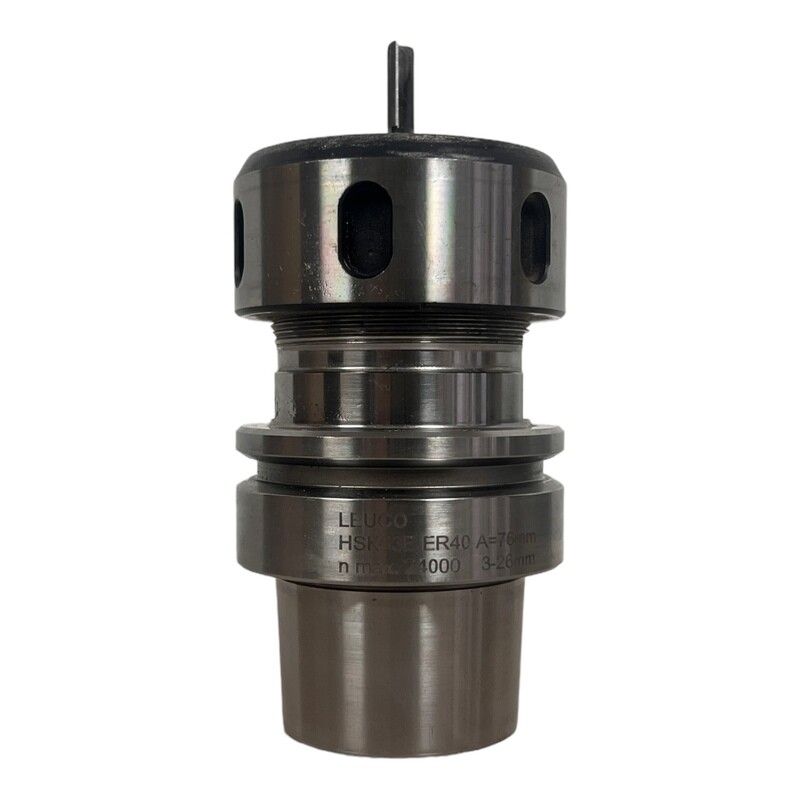 HSK 63 E ER 40 Spannfutter LEUCO mit HM Schaftfräser 5 x 19 mm