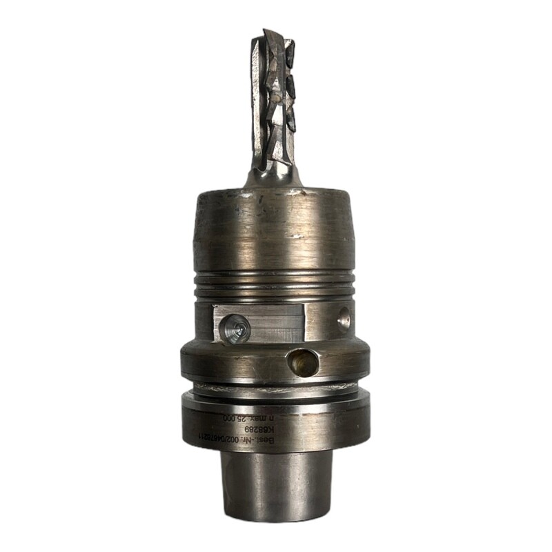 HSK 63 F Spannfutter PS 2000 E mit Schaftfräser 14,1  x 40,8 mm Schaft 25 mm Nr. 002/04676211  LEUCO