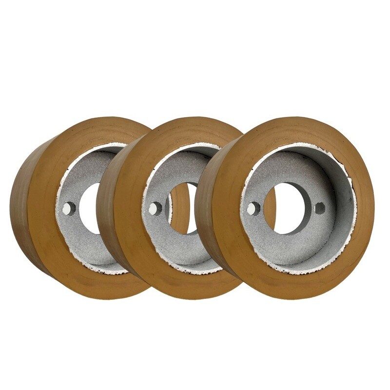 3 Stück - Haffner Eumacop Maggi PU Vorschubrollen 120 x 60 B=35 TK 8,5 x 48