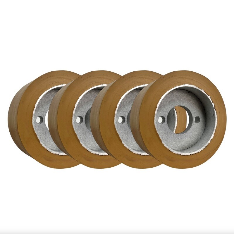 4 Stück -  Haffner Eumacop Maggi Vorschubrollen PU  120 x 60 B=35 TK 8,5 x 50