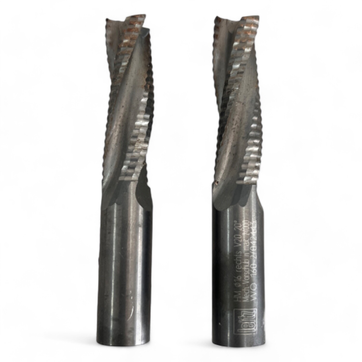 2 LEITZ  VHM Schrupp-Schlichtfräser  16 mm rechts V 20 20° WO 160-2/042443