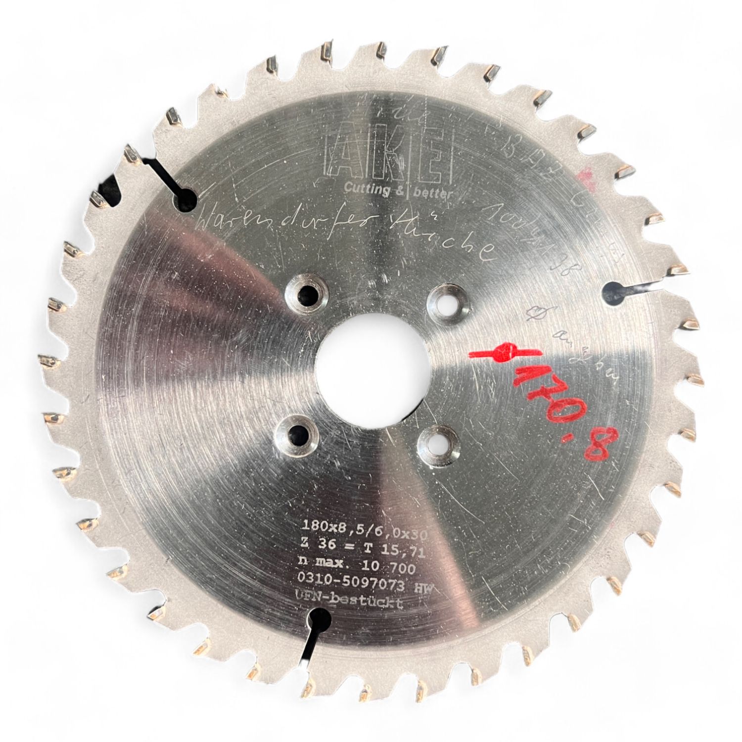 HW Nuter Schäffer D=180x8.5/6.0x30 Z=36 B=8
