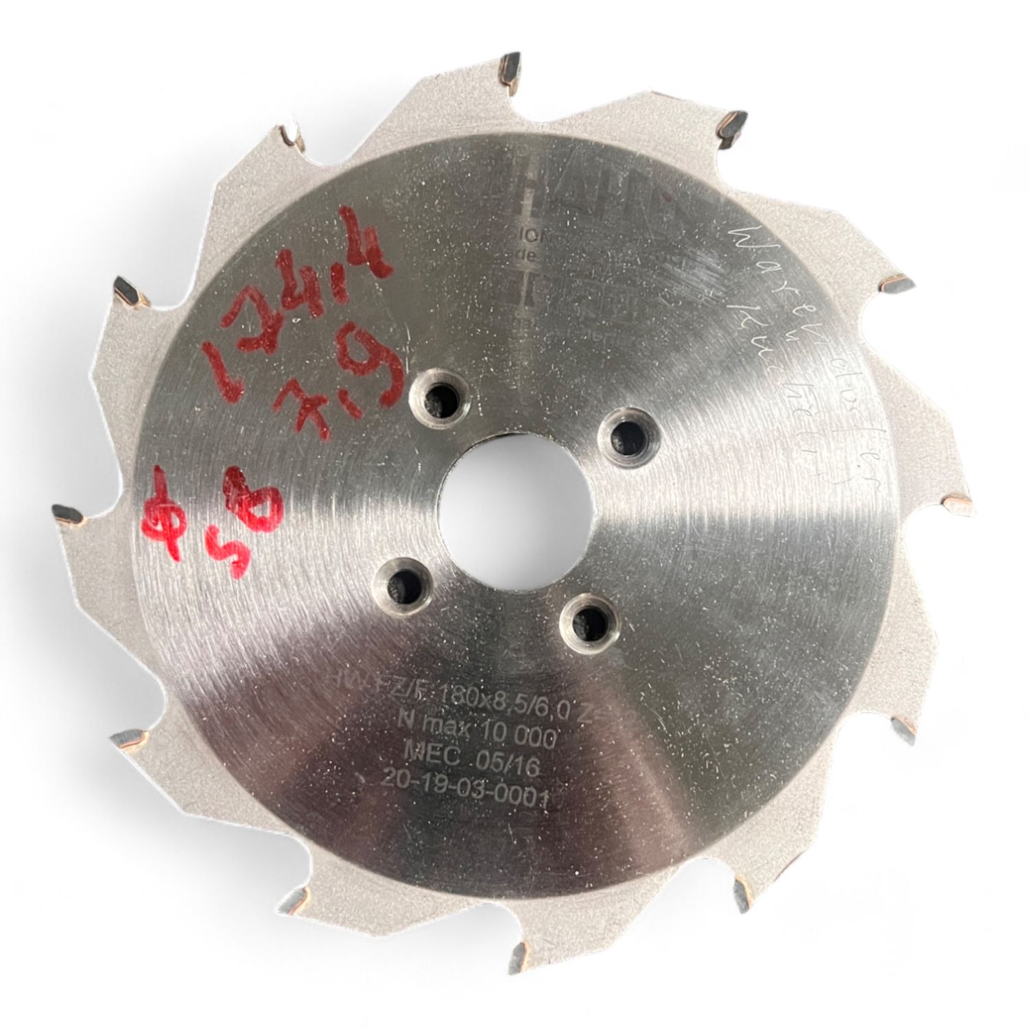 HW-Nuter (Schäffer) D=180-8,5/6,0 Z=12 b= 10.000 U/min