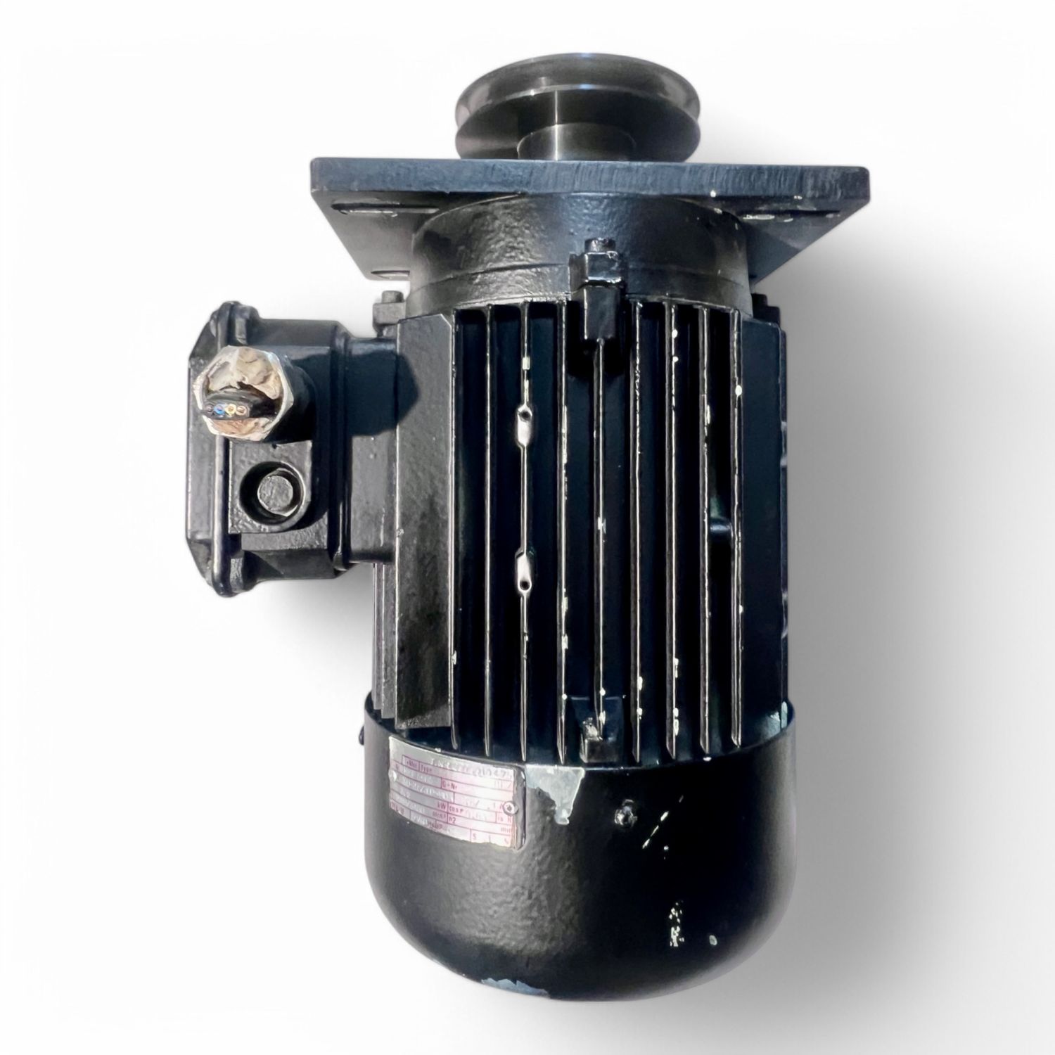 HOLZMA Vorritz-Motor Elektromotor  2,2 kW 230/400 V – Typ 90L – mit Flansch und Riemenscheibe – Original  für HPP HPL Plattensägen