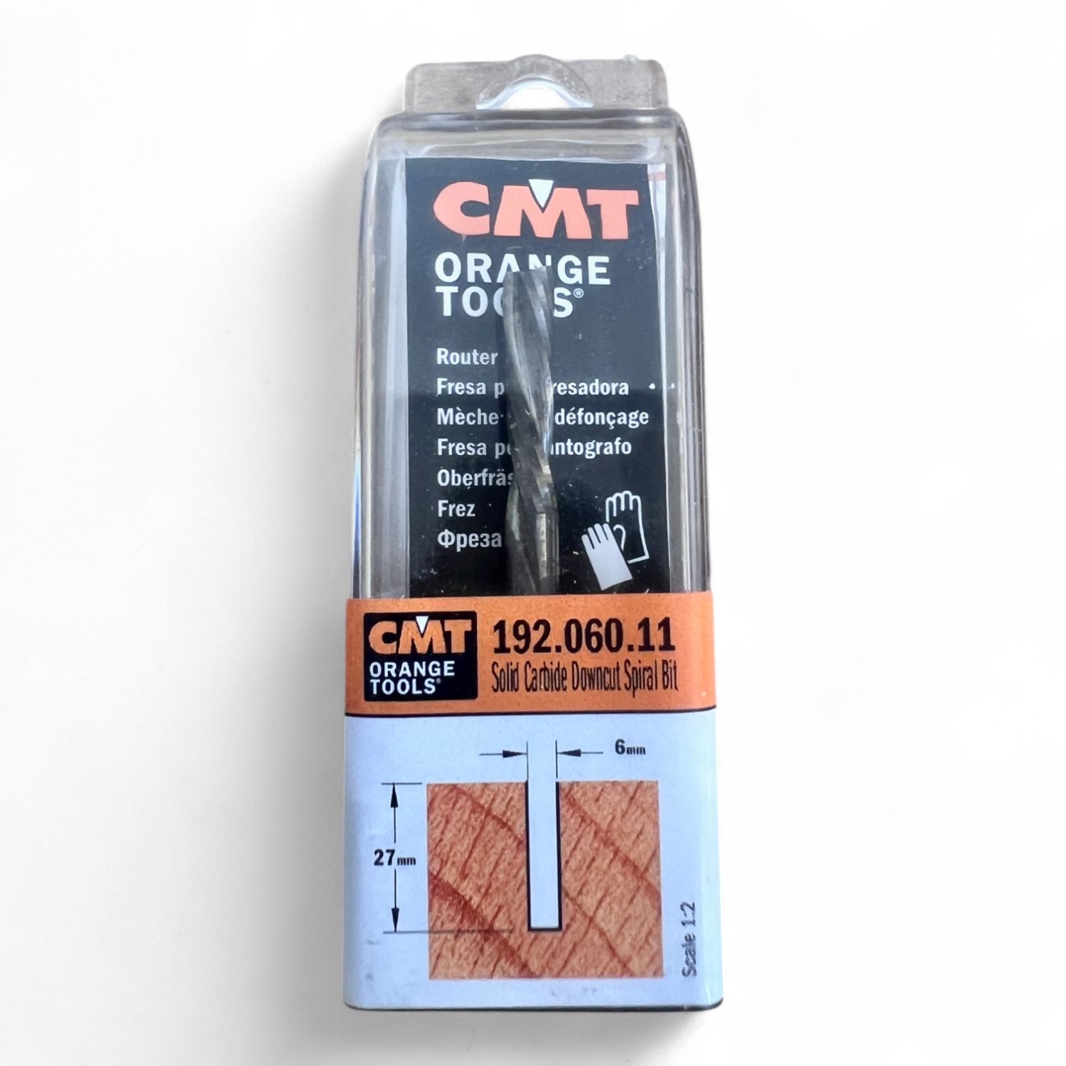 CMT Orange Tools HM Spiralfräser D=6x27/70x6 Z2 5 Stück Konvolut