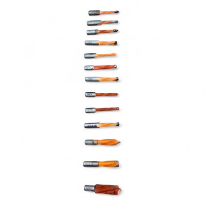 Konvolut aus 13 VHW-Bohrern – AKE, CMT, GUHDO – Linkslauf – gebraucht