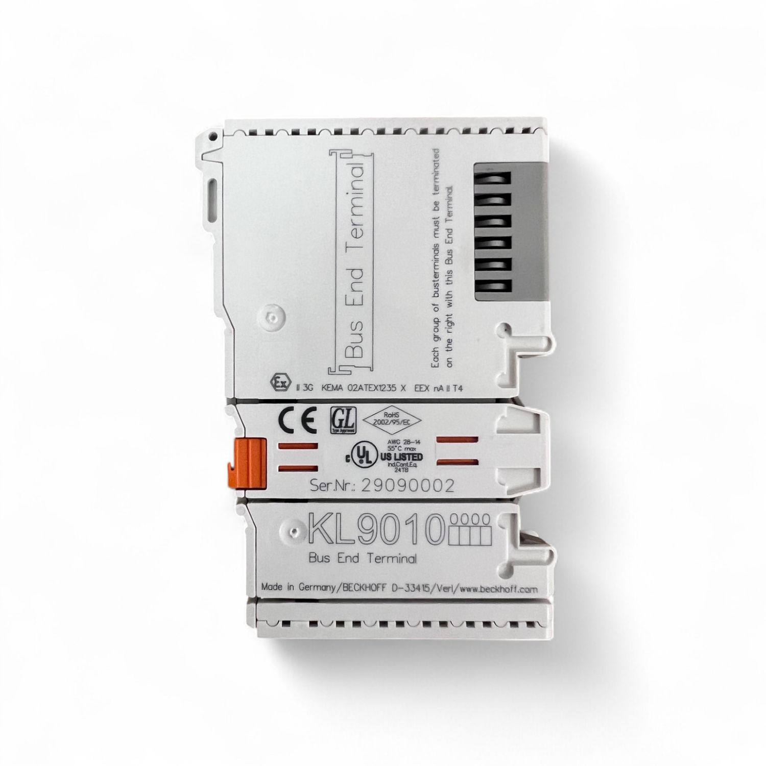 HOMAG Beckhoff Busklemme KL9010 End Terminal – Artikelnummer 4086050352