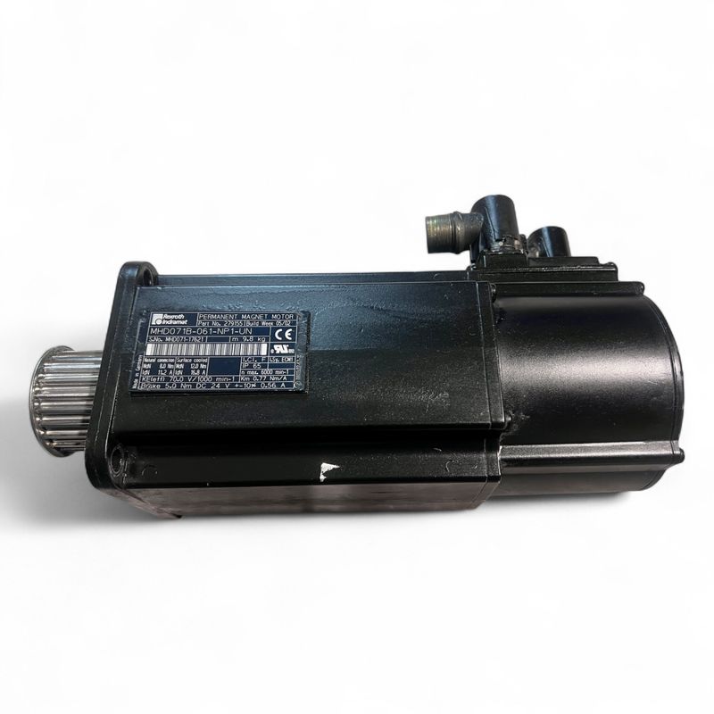 HOMAG Rexroth Indramat Servomotor MHD071B-061-NP1-UN, 2-214-95-1272 G.3050 Antriebsmotor Z-Achse – Permanent-Magnet-Motor HOMAG Rexroth Indramat Servomotor MHD071B-061-NP1-UN, 2-214-95-1272 G.3050 Antriebsmotor Z-Achse – Permanent-Magnet-Motor