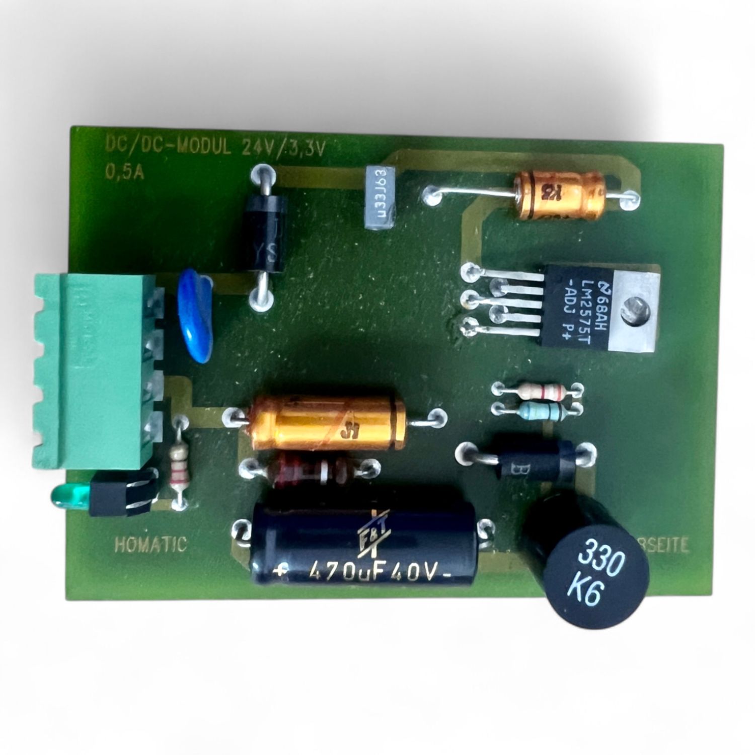 Homag Homatic DC/DC-Modul 24V/3,3V 0,5A Art.-Nr. HO01237421)