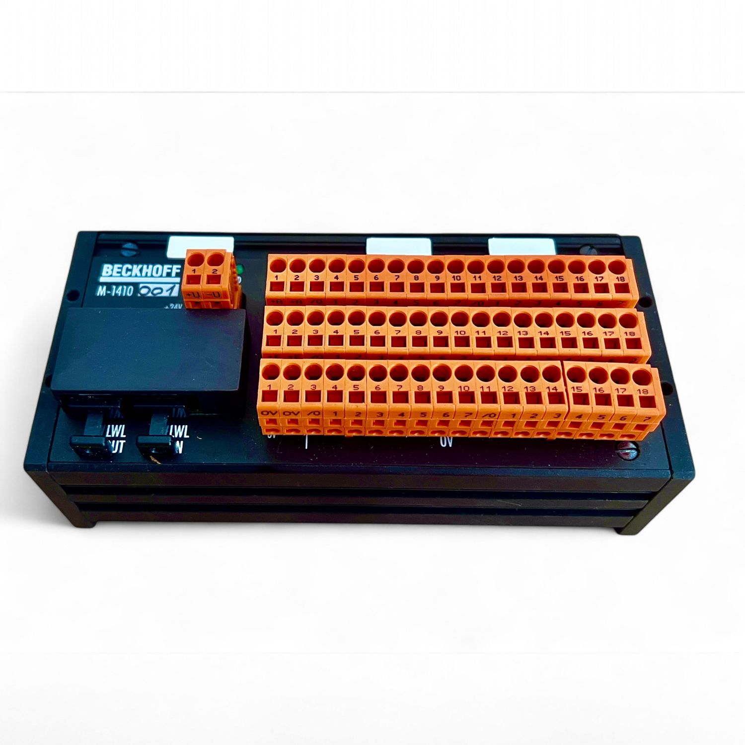 HOMAG Beckhoff Ein- und Ausgangsmodul M1410001 24V LWL 8E 8A Homag 4086050289 ProdID 0220322261