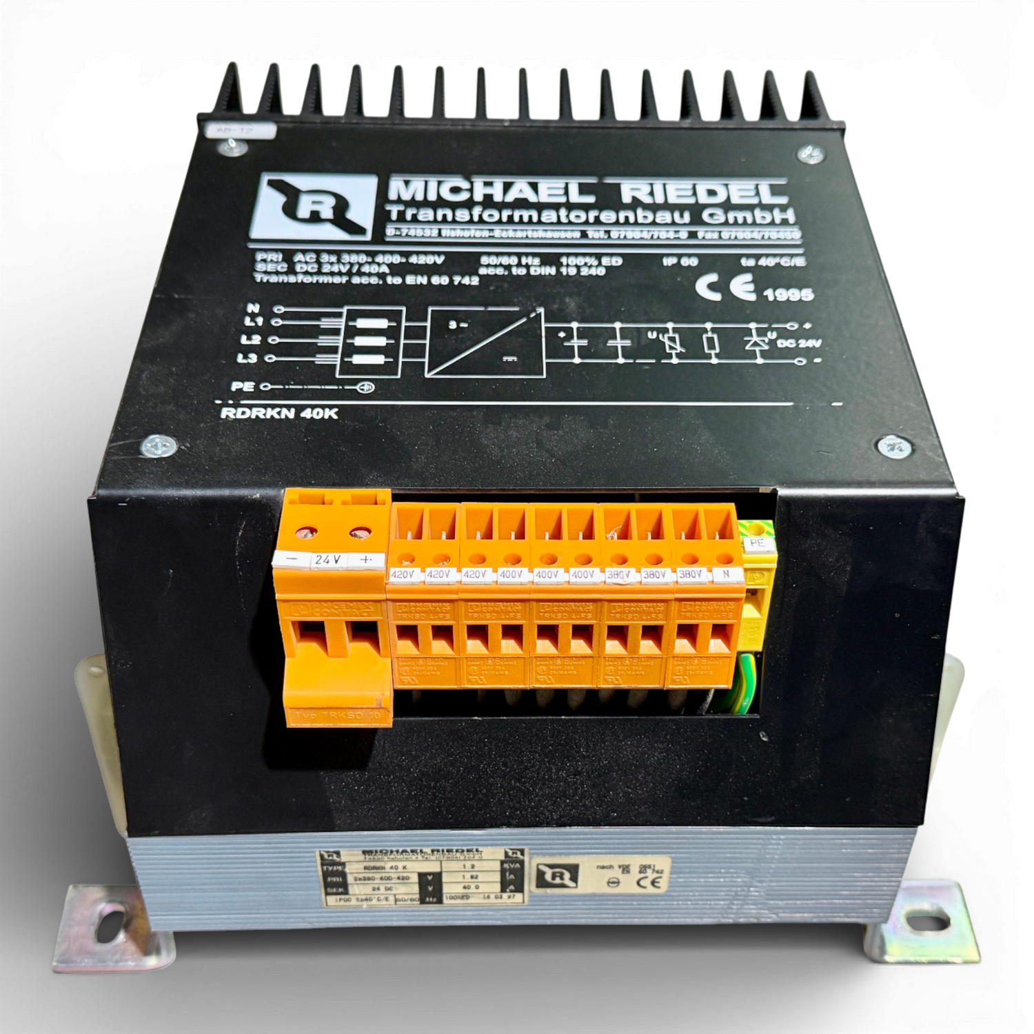 Michael Riedel Transformator Gleichrichter RDRKN 40 K | Art.-Nr. RDRKN 40 K