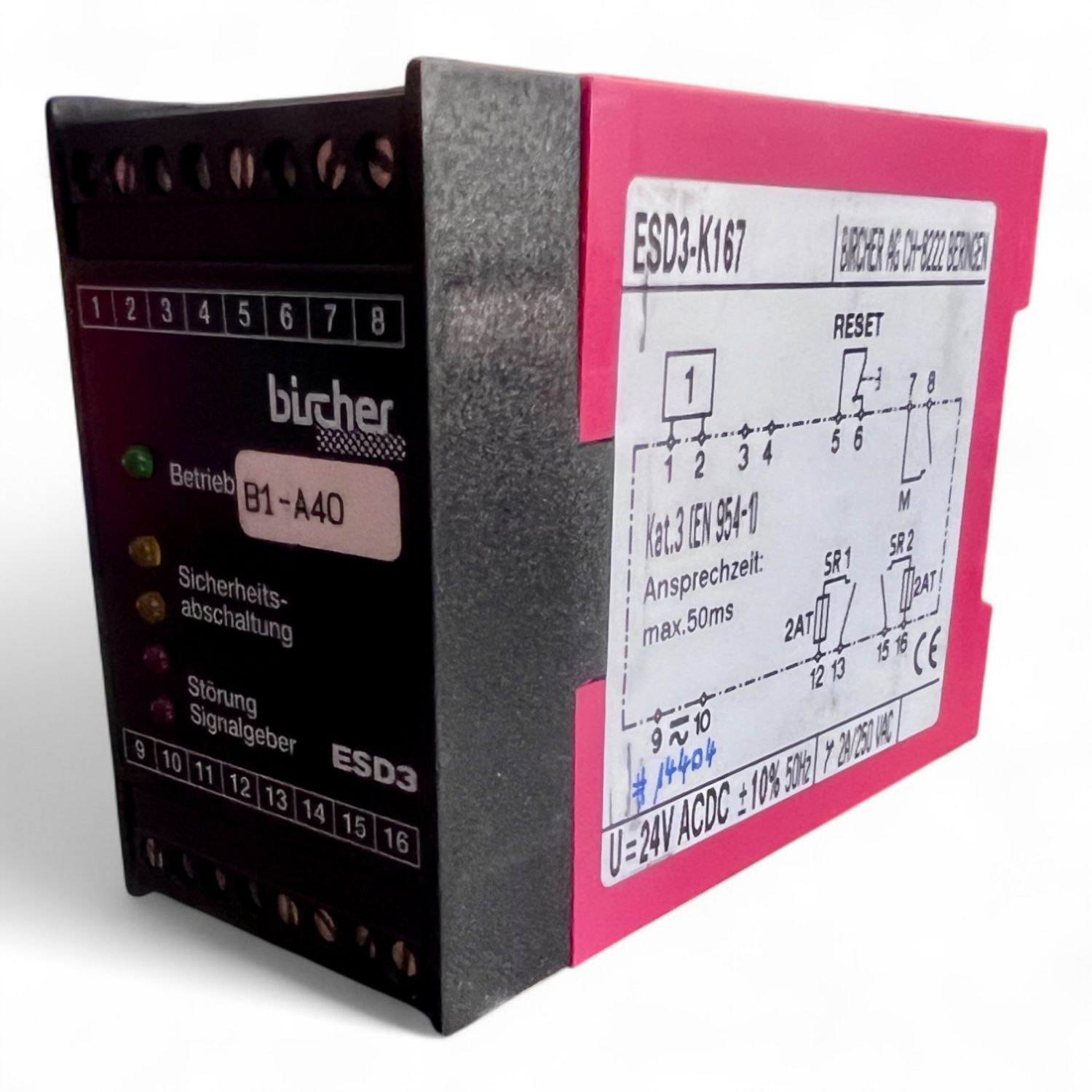 Bircher ESD3 Sicherheitsrelais ESD3-K167 | HOMAG-Nr.: 4-008-32-0967 | (update)
