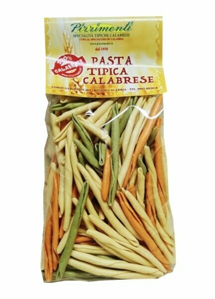 Pasta Fileija Calabrese ai tre Sapori
(Semola, Spinaci e Peperoncino)