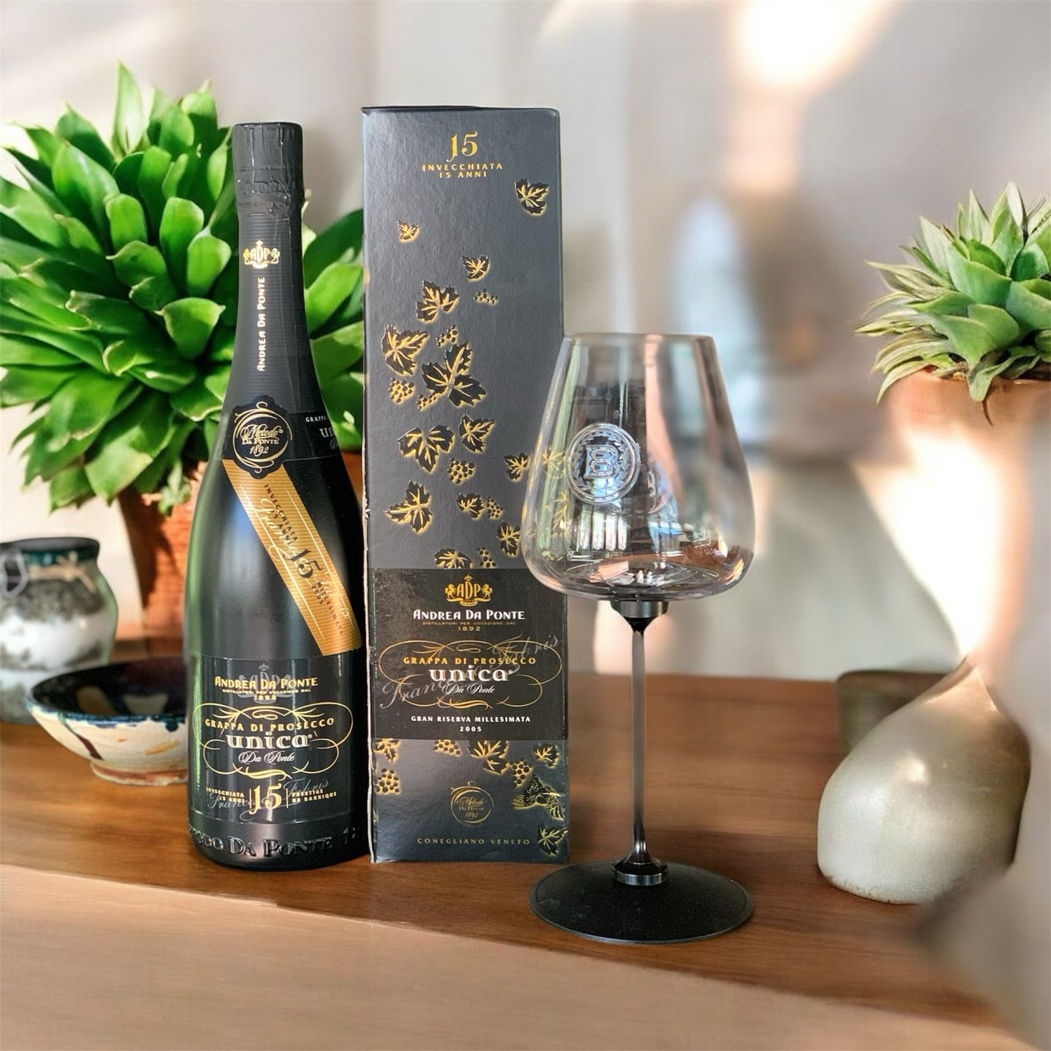 Grappa di prosecco “UNICA” Andrea da ponte 15 anni Grappa di prosecco “UNICA” Andrea da ponte 15 anni