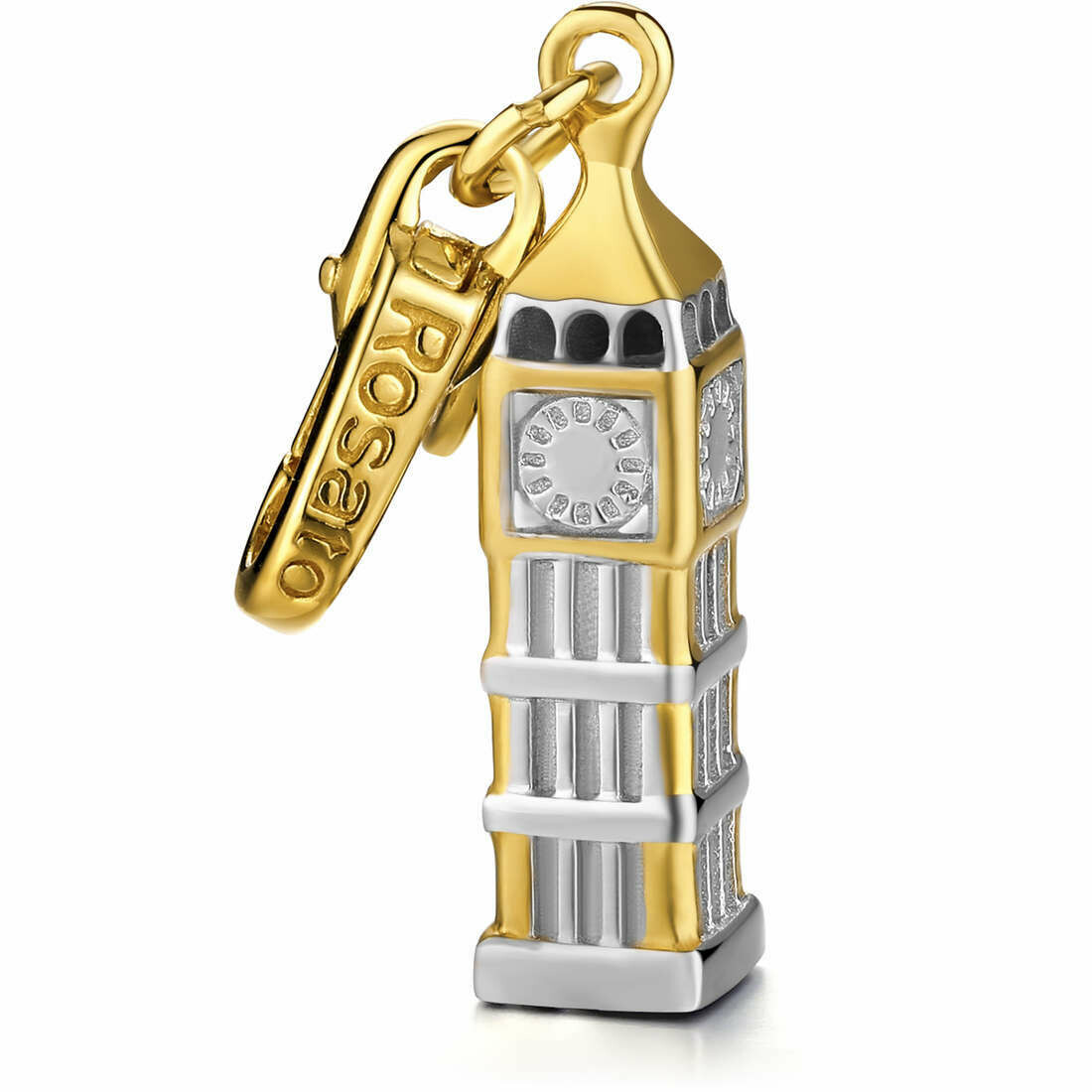 ROSATO Ciondolo Charm Big Ben in Argento 925