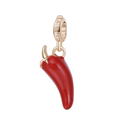 ROSATO Ciondolo Charm Peperoncino in Argento Rosa 925