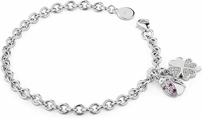 ROSATO Bracciale Sogni -Quadrifoglio e Coccinella- in Argento 925