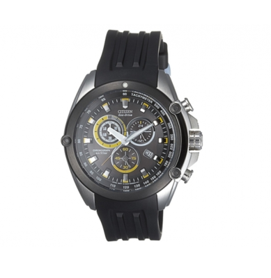 CITIZEN Chrono Eco Drive AT0785-00E. Orologio da Polso In Silicone Uomo