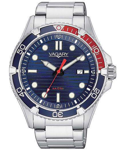 VAGARY By Citizen Aqua Diver Solo Tempo IB8-712-71. Orologio Da Polso Uomo