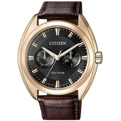 CITIZEN Style Solo Tempo Eco Drive BU4018-11H. Orologio da Polso In Pelle Uomo