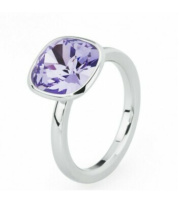 BROSWAY Anello Tring Carisma in Acciaio e Cristallo Tanzanite Swarovski