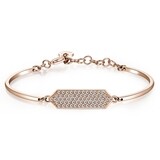 BROSWAY Bracciale Chakra Hexagon in Acciaio pvd Oro Rosa